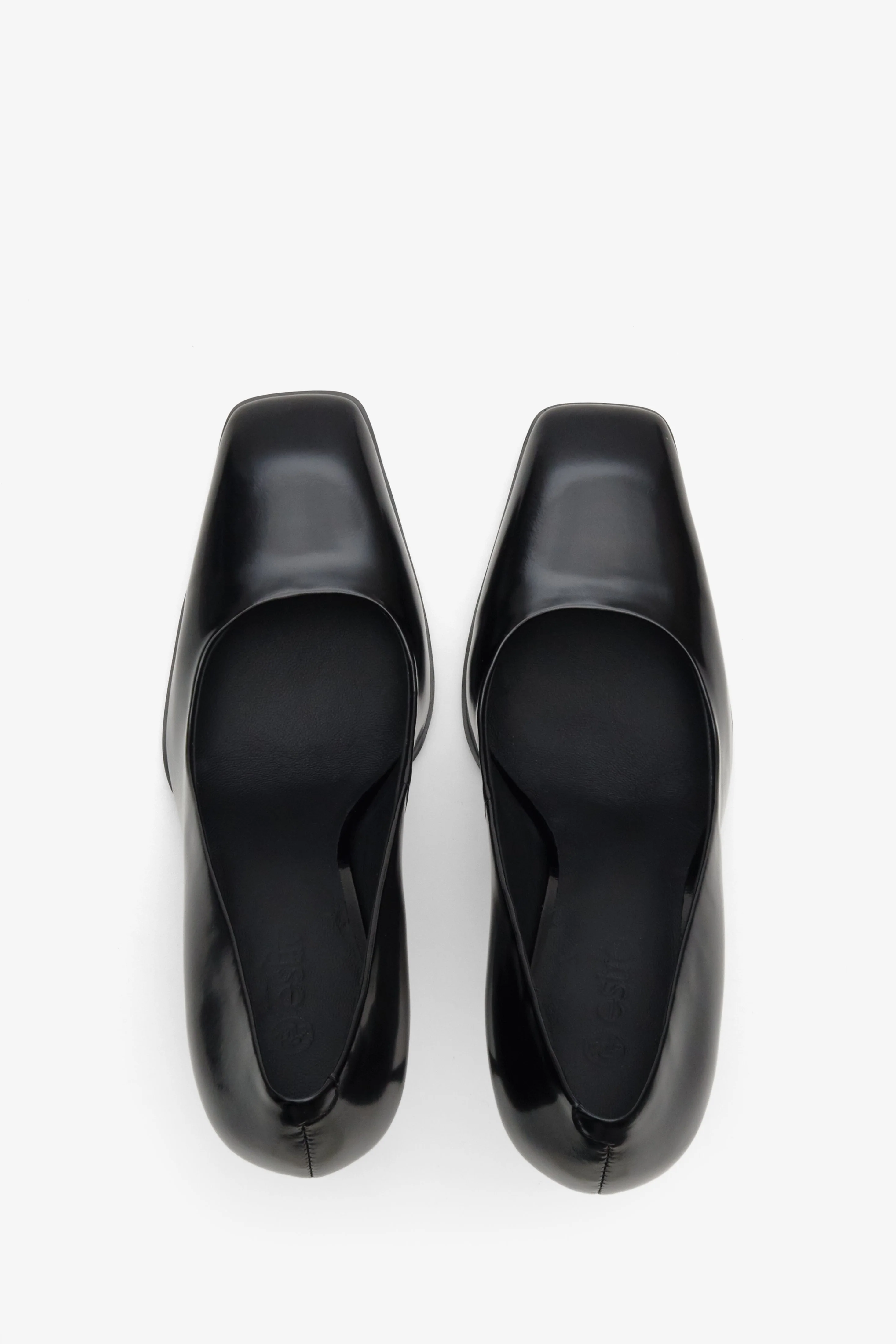 Czarne buty na obcasie ze skóry naturalnej Estro ER00114176 - Image 4