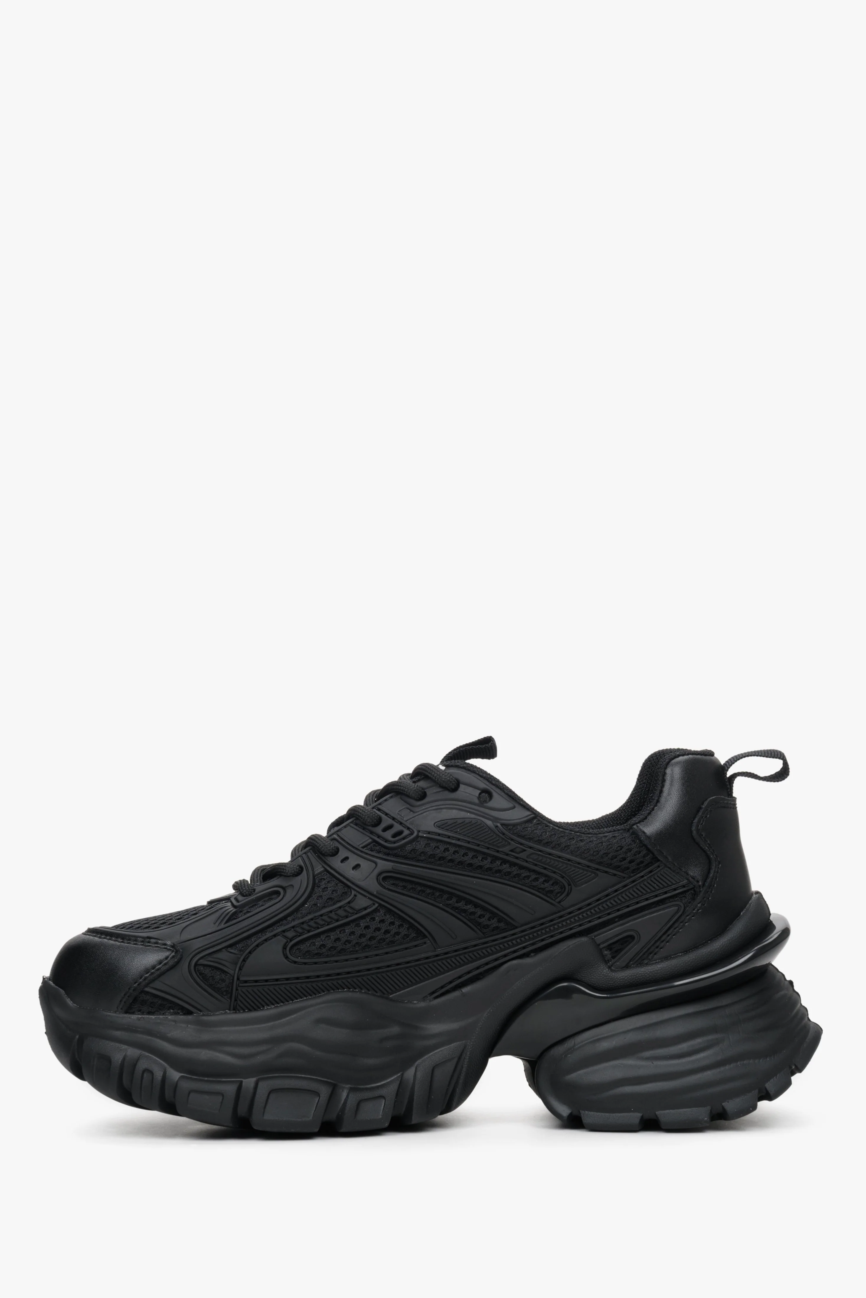 Czarne sneakersy damskie na platformie ES 8 ER00112598 - Image 2