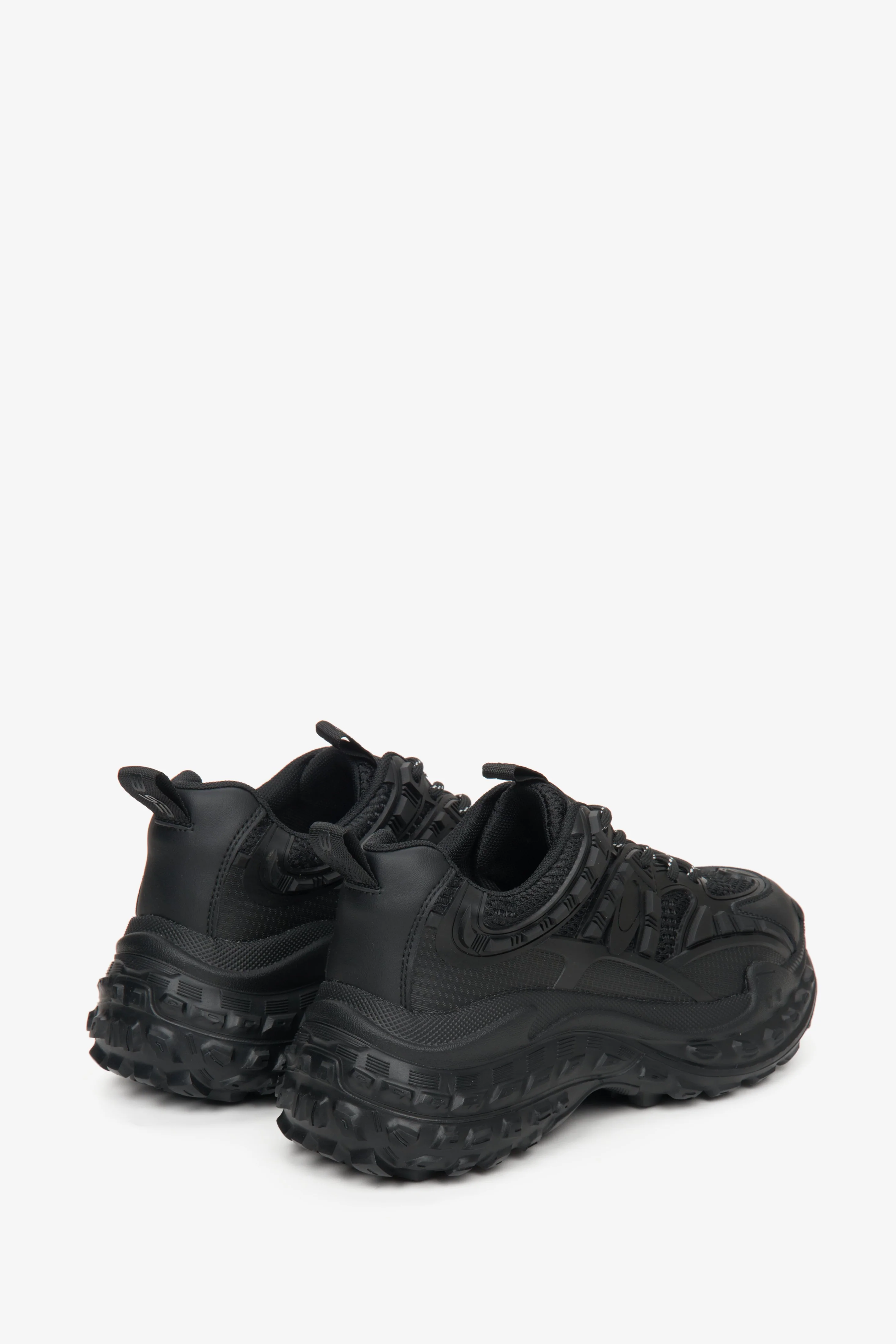 Czarne sportowe sneakersy damskie na platformie ES 8 ER00112604 - Image 5