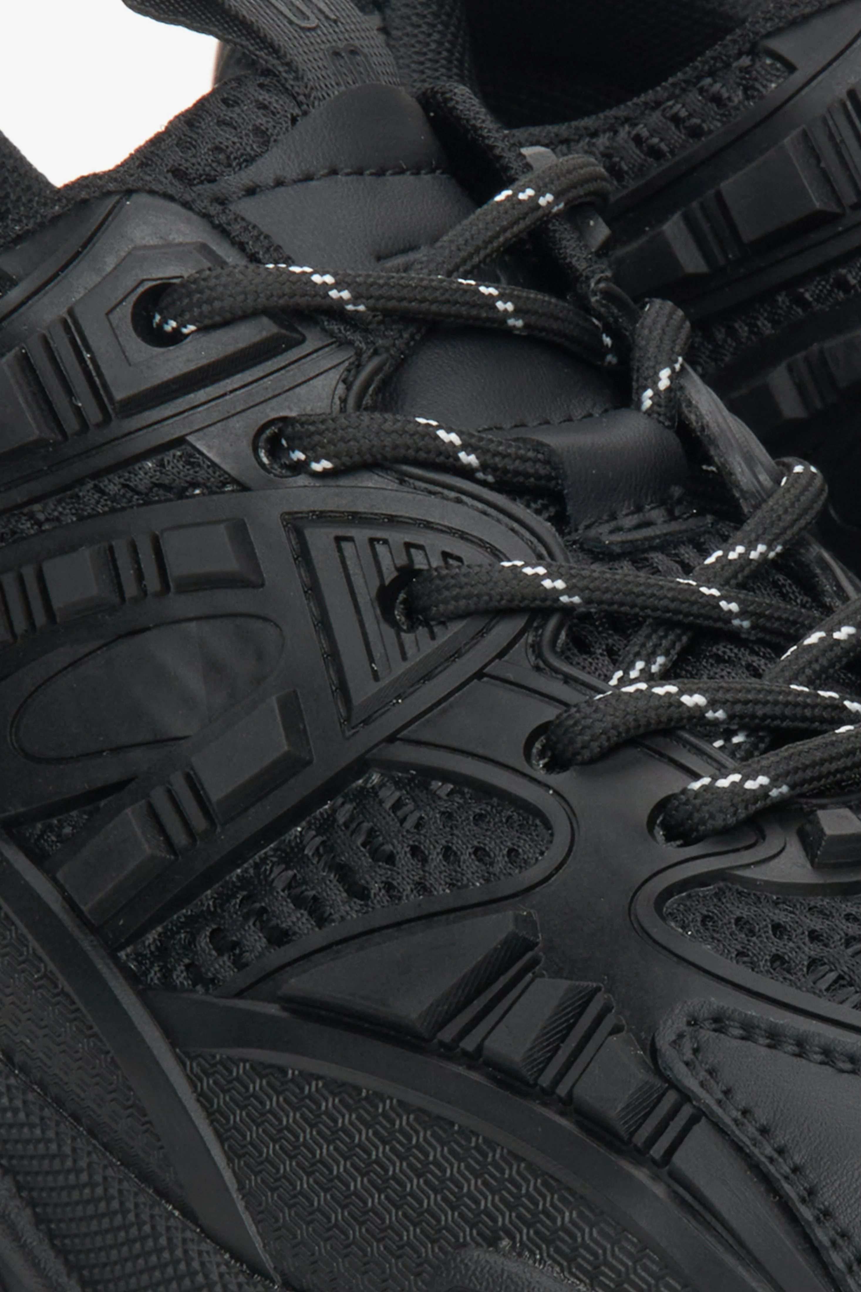 Czarne sportowe sneakersy damskie na platformie ES 8 ER00112604 - Image 6