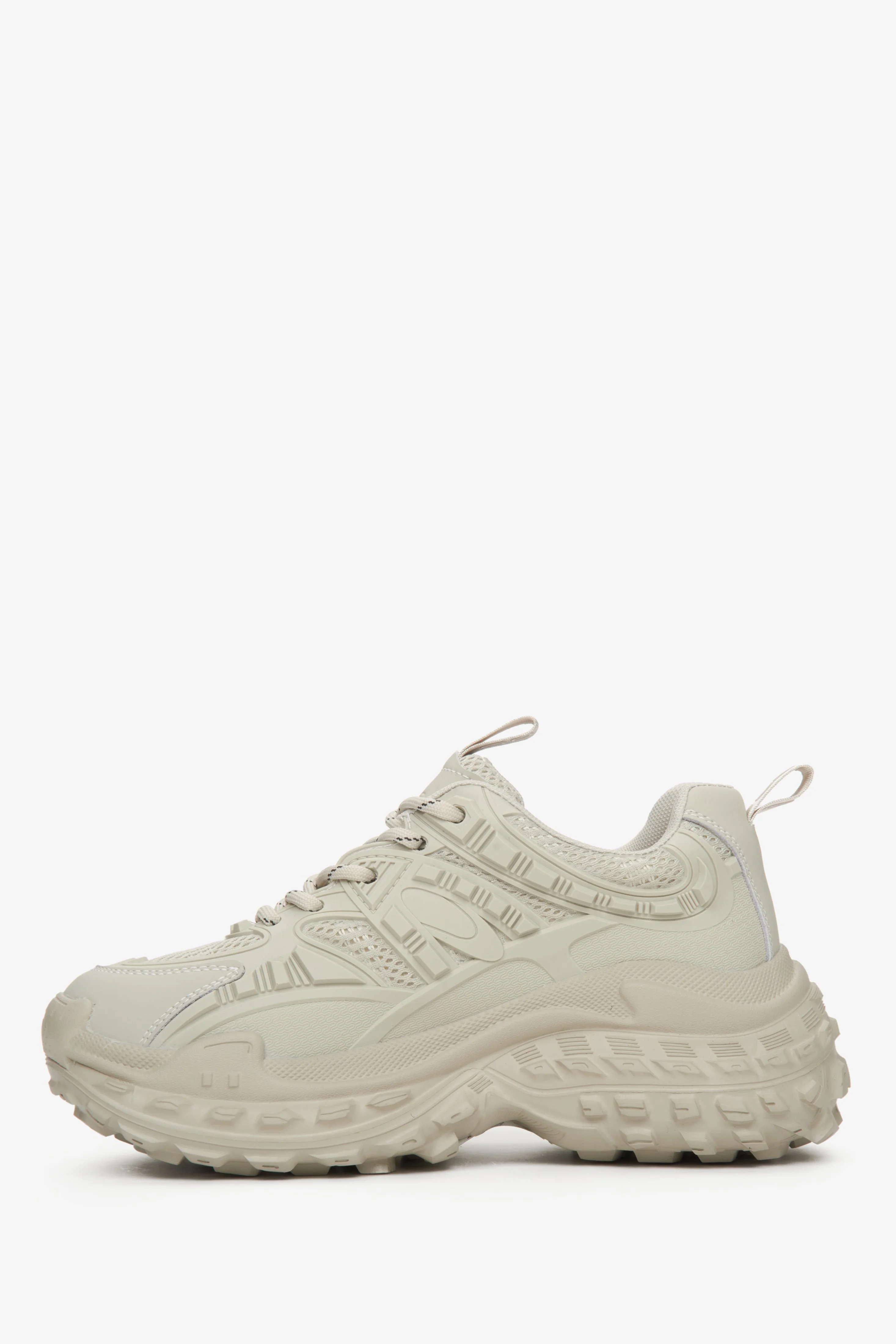 Jasnozielone sportowe sneakersy damskie na platformie ES8 ER00112603 - Image 3