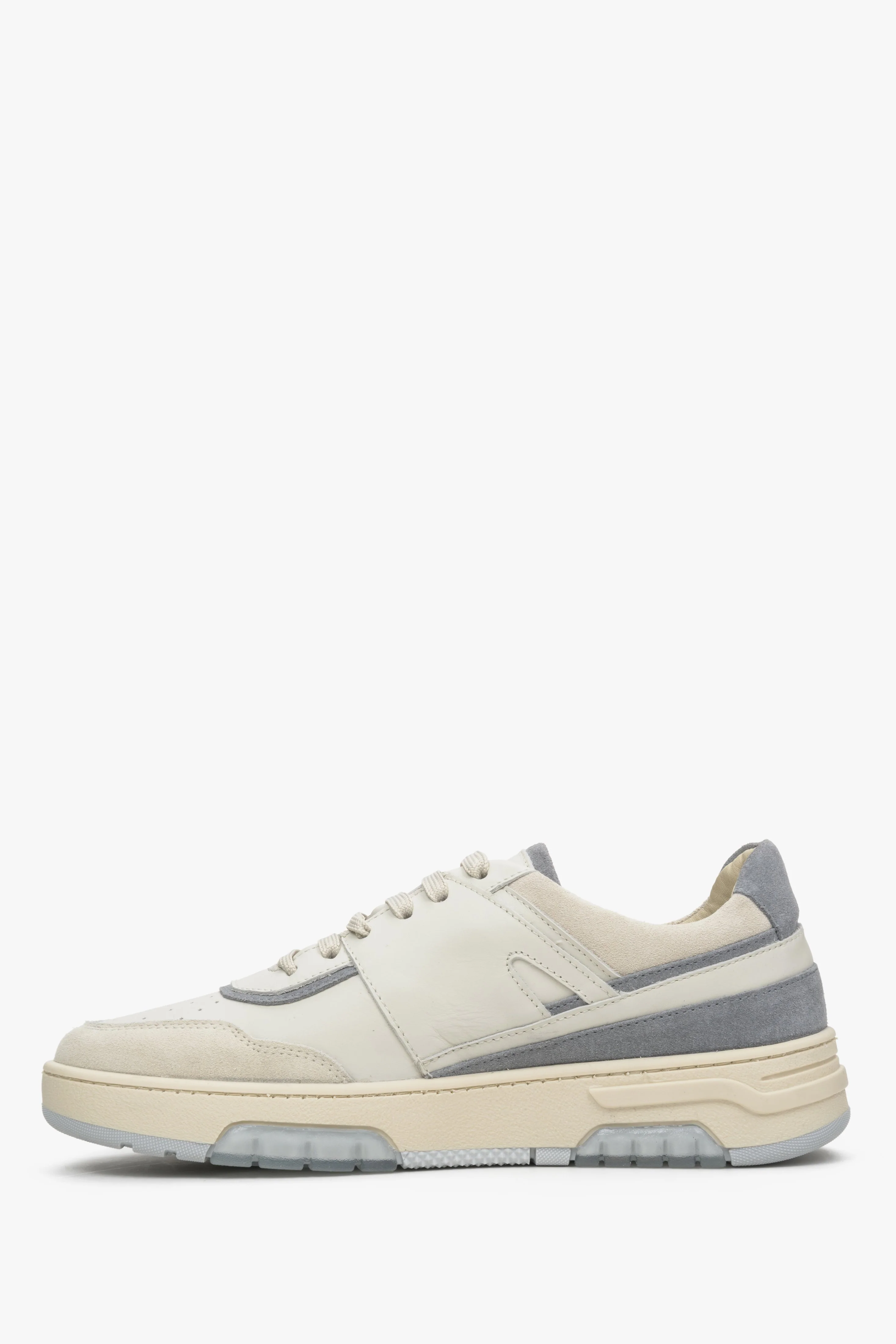 Niebiesko-białe sneakersy damskie z łączonych materiałów Estro ER00113300 - Image 7