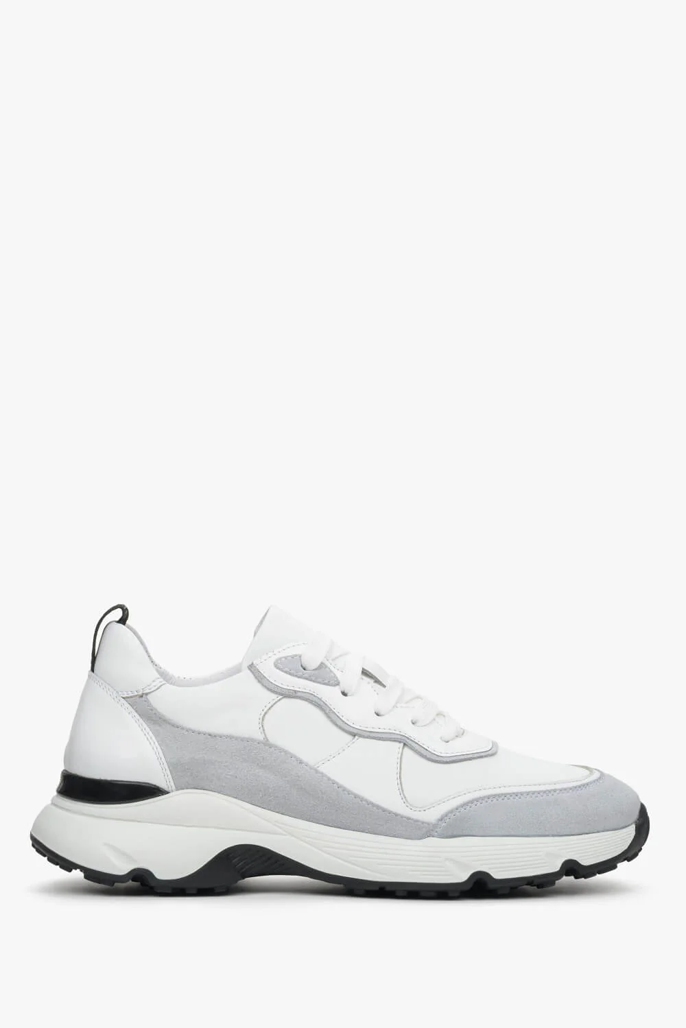 Białe sneakersy damskie ze skóry naturalnej Estro ER00111357
