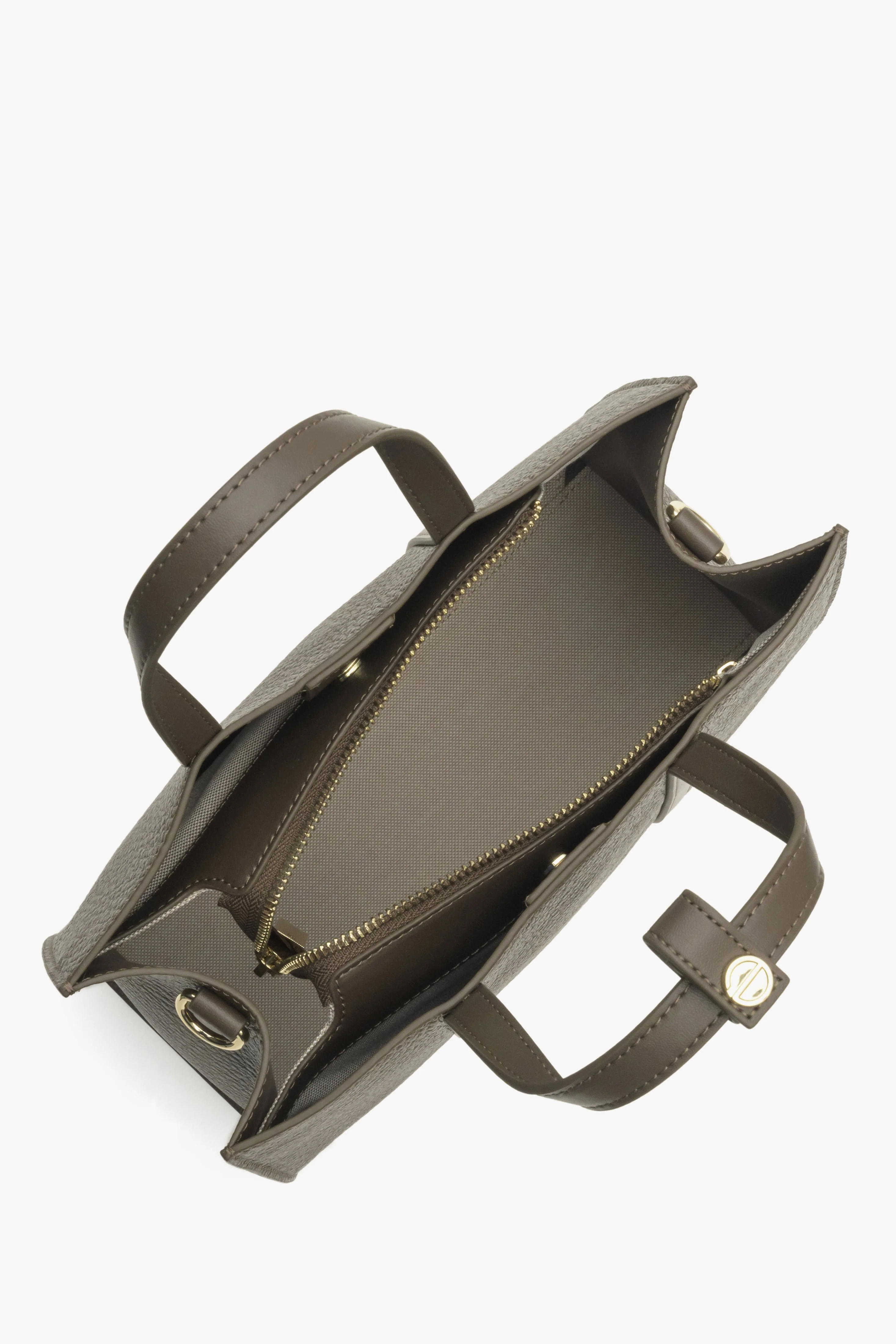 Brązowa torba damska typu shopper ze skóry naturalnej Estro ER00114413 - Image 4