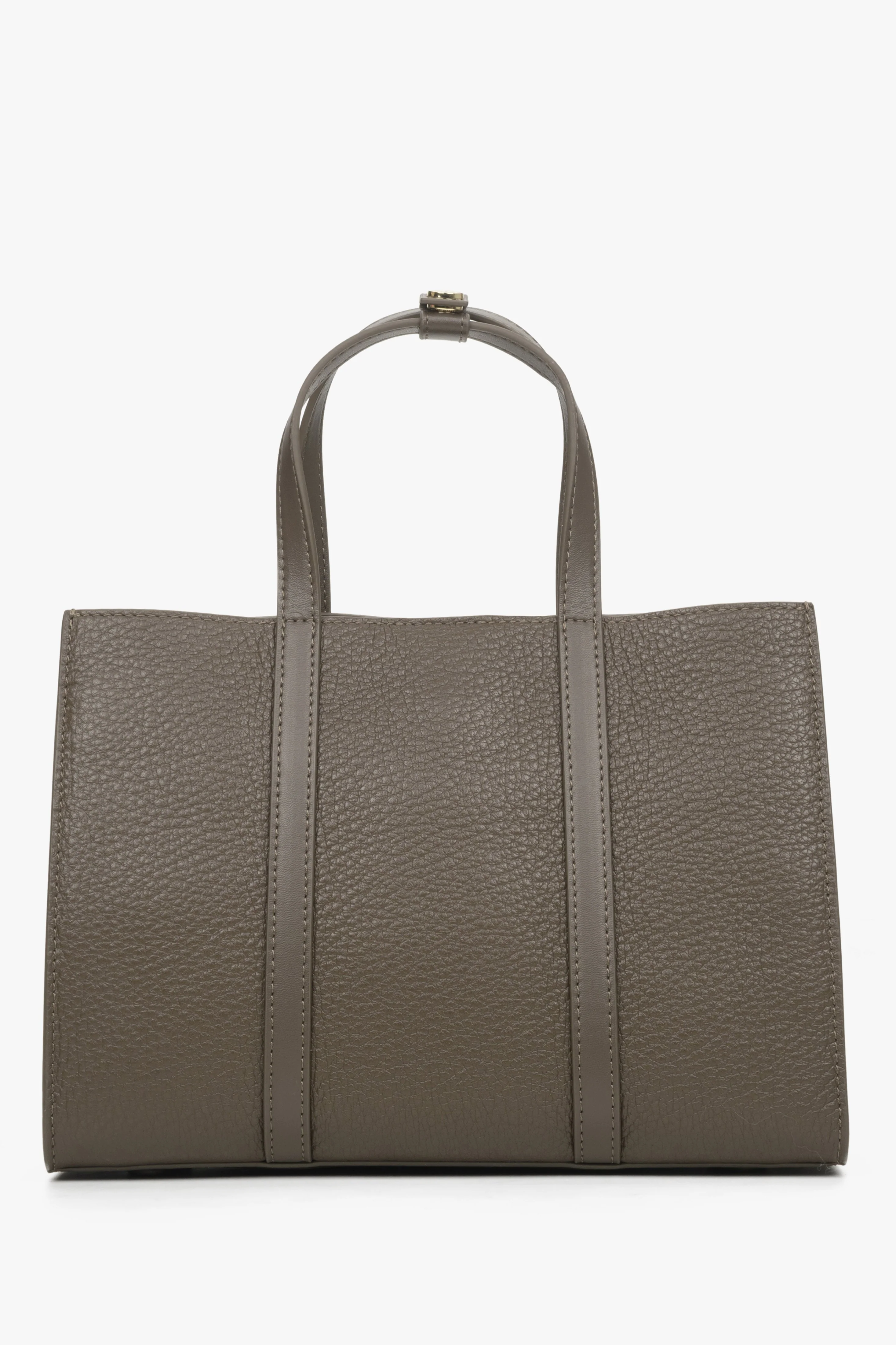 Brązowa torba damska typu shopper ze skóry naturalnej Estro ER00114413 - Image 5