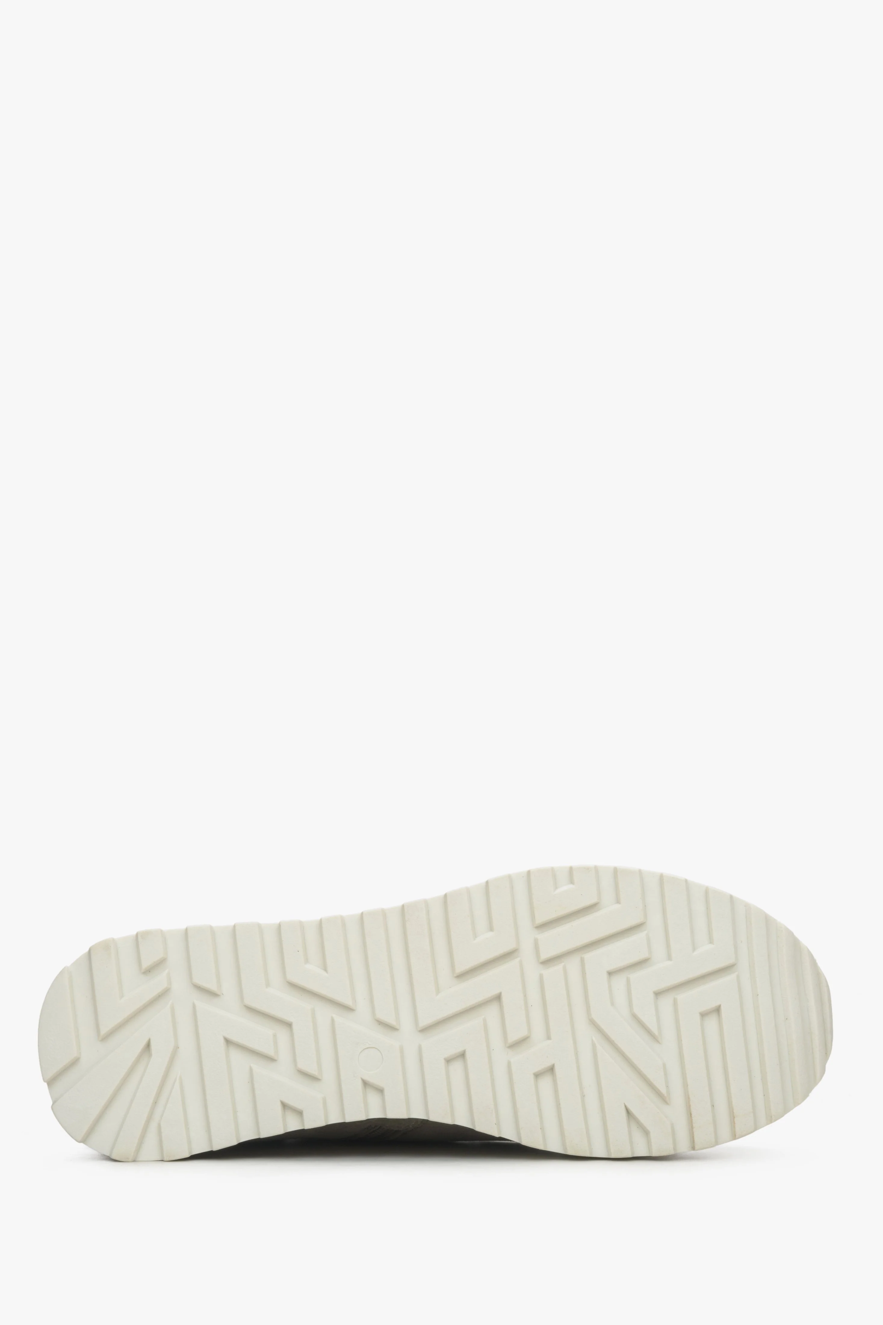 Wysokie trampki damskie na zimę z weluru i futra w kolorze zielonym Estro ER00115172 - Image 8